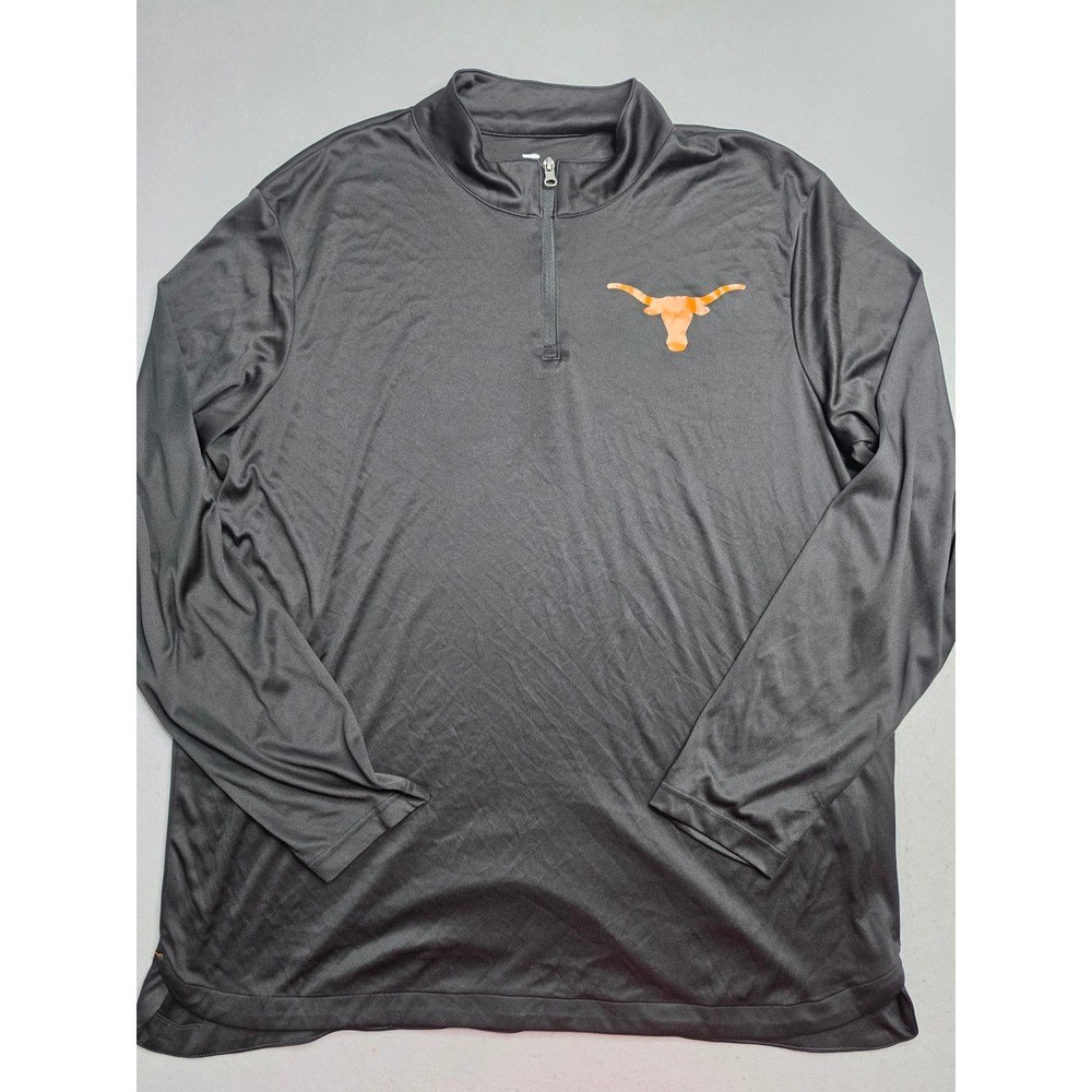 Fanatics Texas Longhorns Shirt Men's 2XL Black Quarter-Zip Performance Outdoor